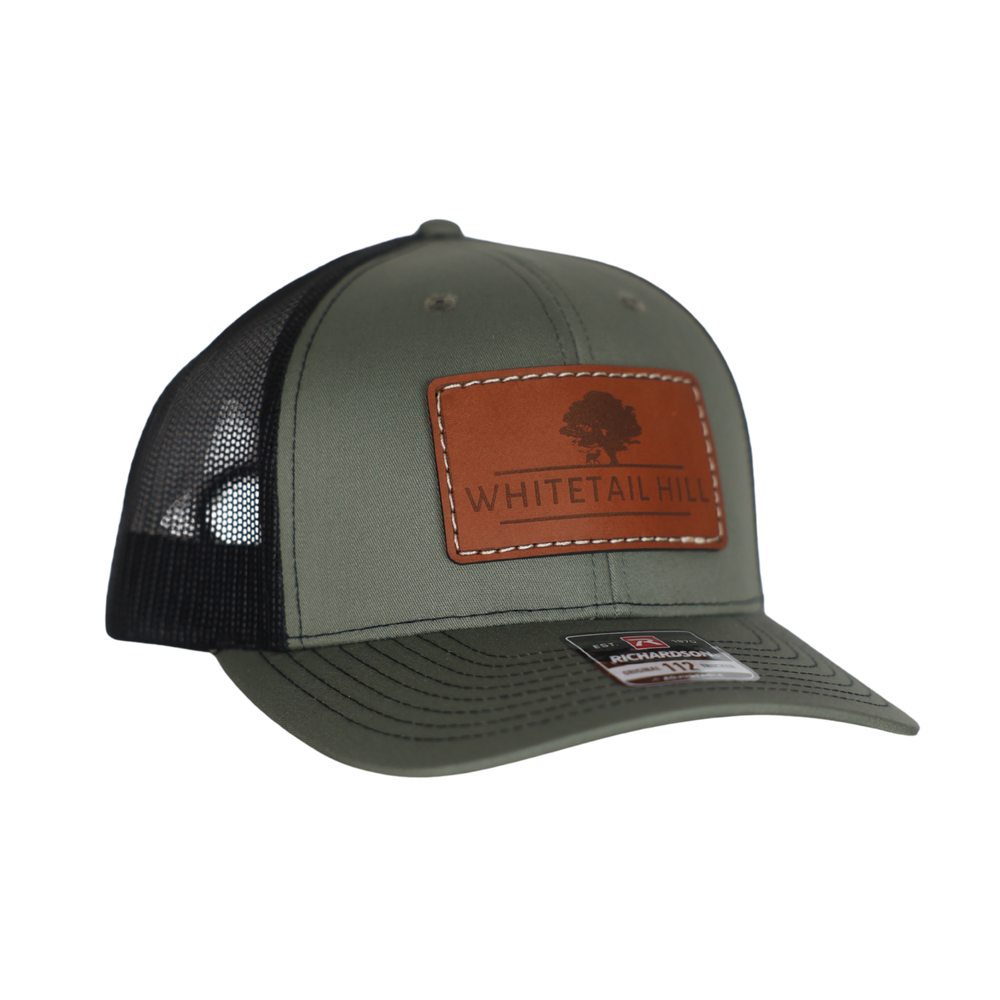 Leather Patch Trucker Hat - Richardson 112 – Whitetail Hill Chestnuts